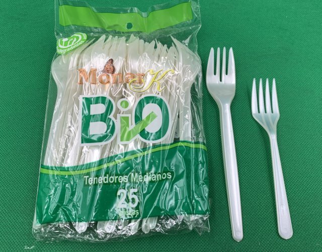 Tenedores Monark Bio con aditivo en Desechables Manolo 