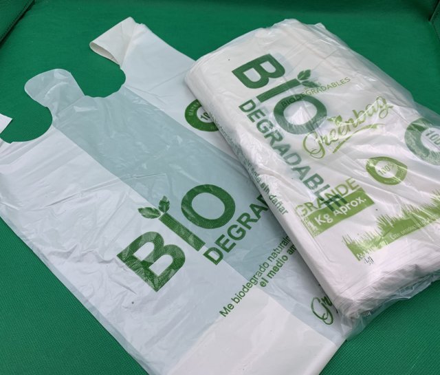 Bolsa Camiseta Greenbag Impresa Bio en Desechables Manolo 